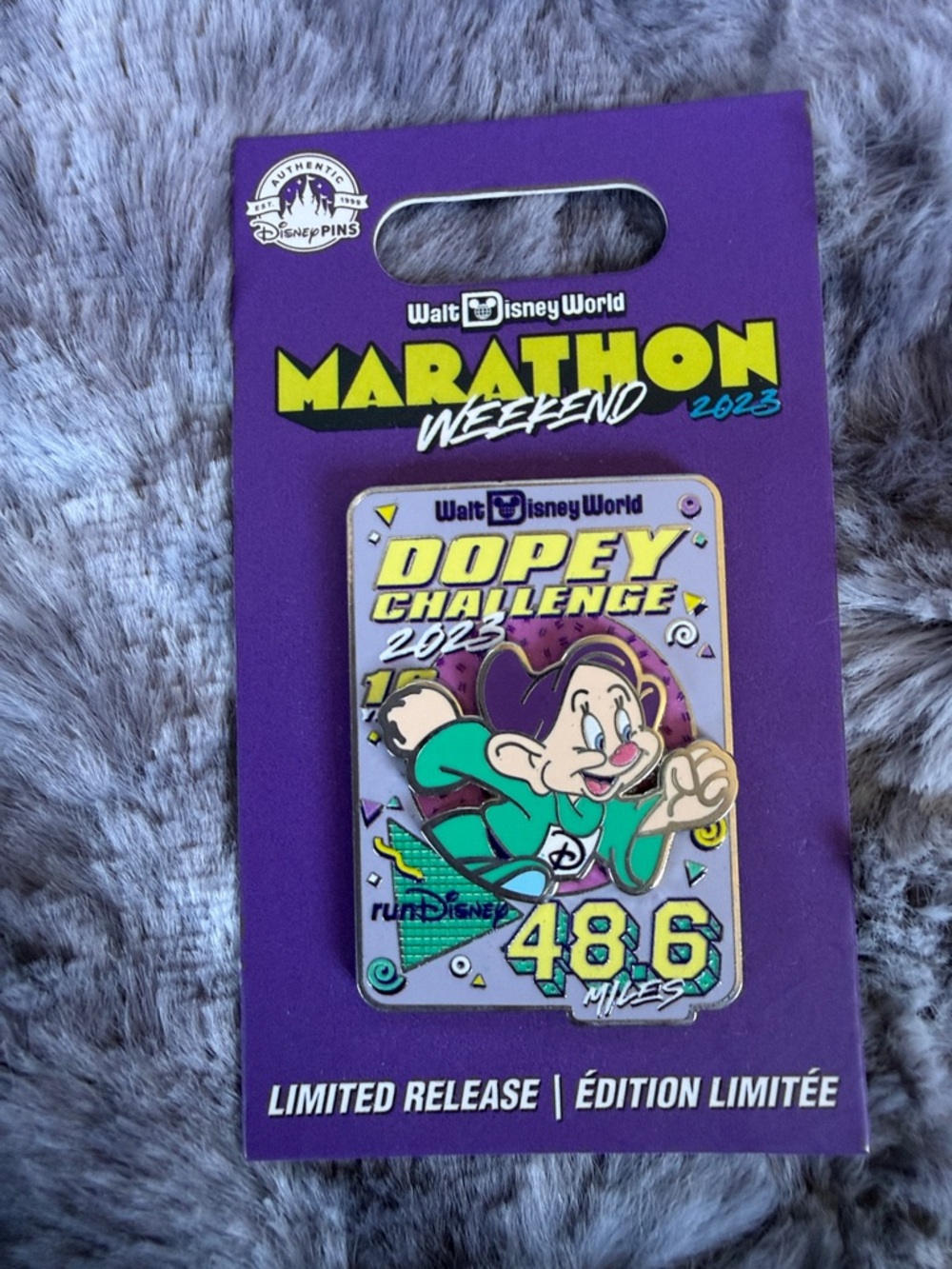 Disney Dopey Challenge 48.6 Miles Collector Pin - 10 years